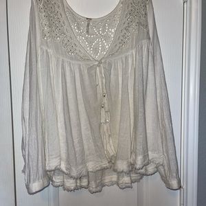 Cream free people top size M